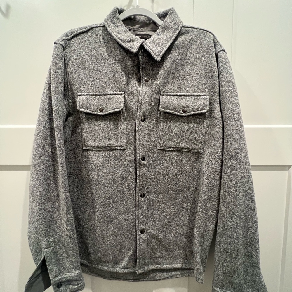 Banana Republic men’s grey shacket